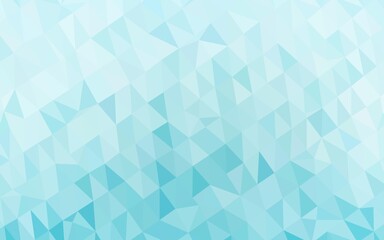 Light BLUE vector abstract polygonal cover.