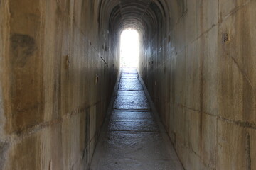 old stone corridor