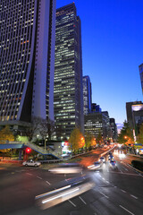 Fototapeta na wymiar 新宿高層ビルの夕景