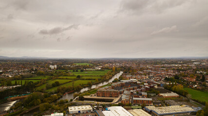 Worcester City Drone shot