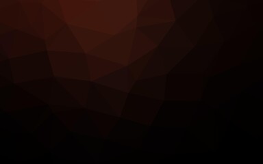 Obraz premium Dark Red vector low poly layout.