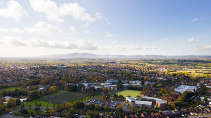 Worcester City Drone Shot