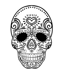 Halloween holiday icon collection in line art style. Use it for poster, background, card design. Vector illustration.