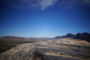 View from the rock on top the mountain