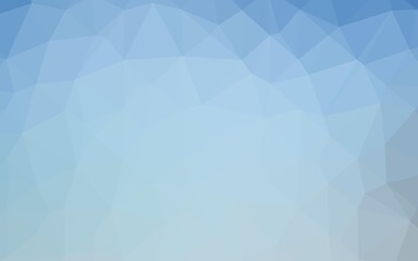 Light BLUE vector triangle mosaic template.