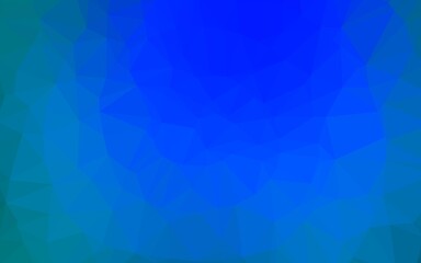 Light BLUE vector polygonal template.