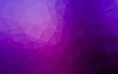Dark Purple vector polygonal background.