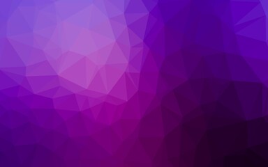 Obraz premium Dark Purple vector polygonal background.