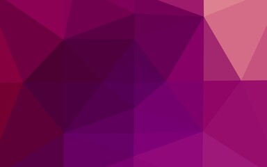 Obraz premium Light Purple vector blurry triangle texture.