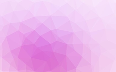Naklejka premium Light Pink, Blue vector triangle mosaic texture.