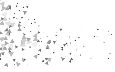 Fototapeta na wymiar Light Silver, Gray vector pattern in polygonal style.