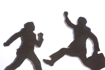 二人の走るビジネスマン