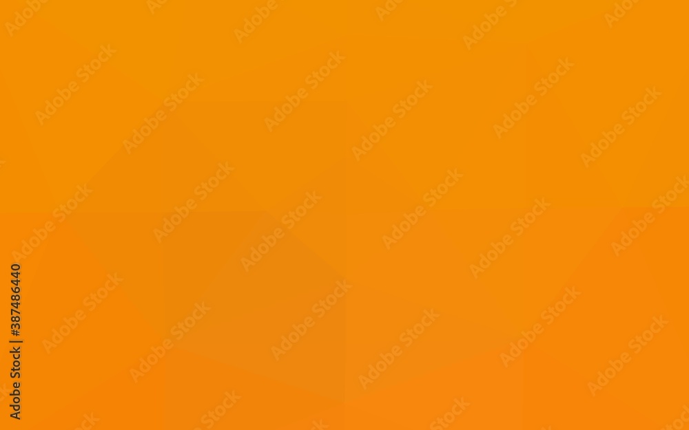 Poster light orange vector polygon abstract backdrop.