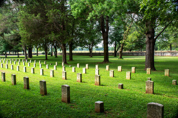 cemetery at stones river battlefield in Murfreesboro, Tennessee