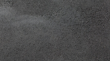 texture tarmac road surface pedestrian pavement smooth dark gray asphalt with copy space, nobody.