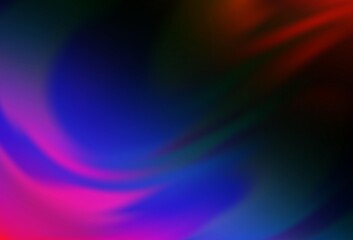 Dark Multicolor, Rainbow vector colorful blur background.
