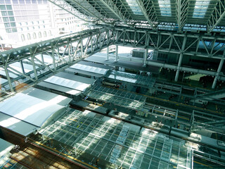 JR大阪駅ホームの俯瞰