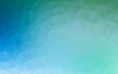 Fototapeta premium Light Blue, Green vector polygonal template.