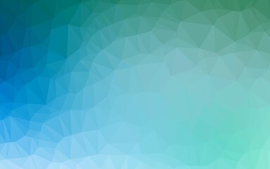 Light Blue, Green vector polygonal template.