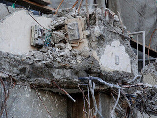 ビル解体工事現場