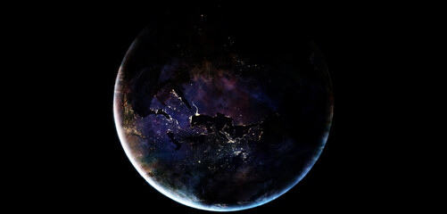 Galaxy stars. Elements of this image furnished by NASA