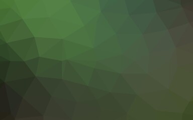Light Green vector polygon abstract backdrop.