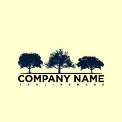 Fototapeta premium A simple and elegant tree logo design that fits your business and uses the latest Adobe illustrations.