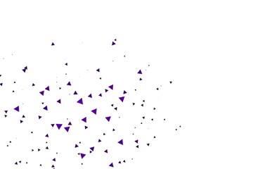 Light Purple vector template with crystals, triangles.