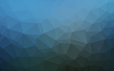 Obraz premium Dark BLUE vector polygon abstract background.
