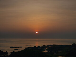 Fototapeta premium 七浦海岸に沈む夕陽_7