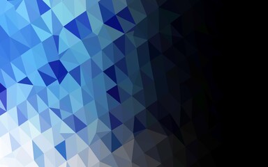 Obraz premium Light BLUE vector blurry triangle template.