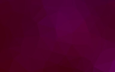 Dark Purple vector polygonal pattern.