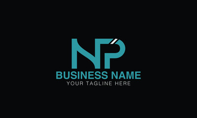 NP  initial logotype creative vector template design image  © umar