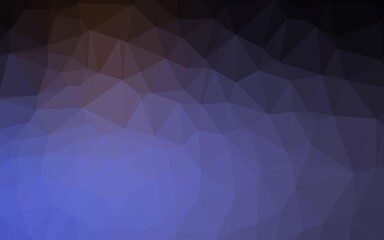 Obraz premium Dark Blue, Red vector polygon abstract backdrop.