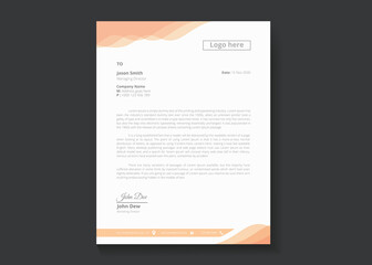 New creative Letterhead design vector graphics template
