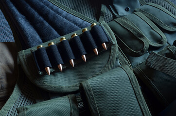Black Guns Matter. Ammunition concept