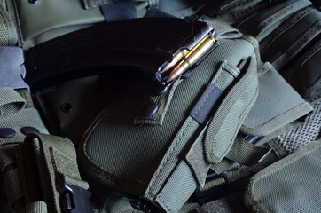 Black Guns Matter. Ammunition concept