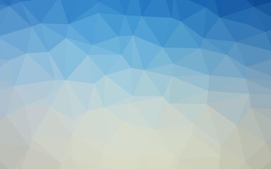 Light Blue, Yellow vector abstract polygonal texture.