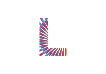 Abstract letter L logo and icon design concept.