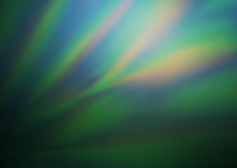 Fototapeta premium Dark Blue, Green vector blurred bright background.