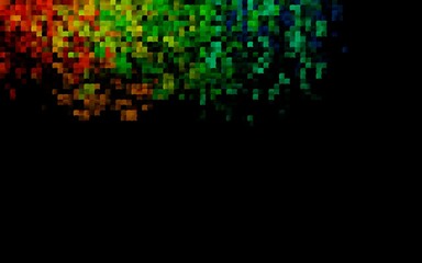Dark Multicolor, Rainbow vector texture in rectangular style.
