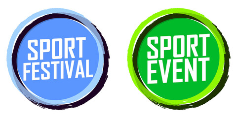 Sport banners design template, vector illustration