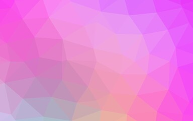 Fototapeta premium Light Pink vector polygonal background.