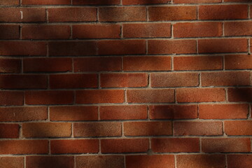 Old red brick wall background