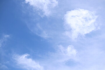 blue sky with white clouds