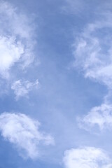 blue sky with white clouds