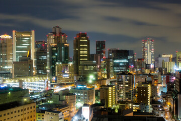 Fototapeta na wymiar 大阪北区と福島区の夜景