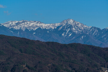 諏訪ｻｰﾋﾞｽｴﾘｱからの八ヶ岳