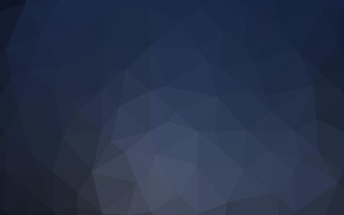 Obraz premium Dark BLUE vector polygonal pattern.