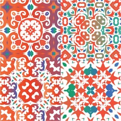 Decorative color ceramic talavera tiles.
